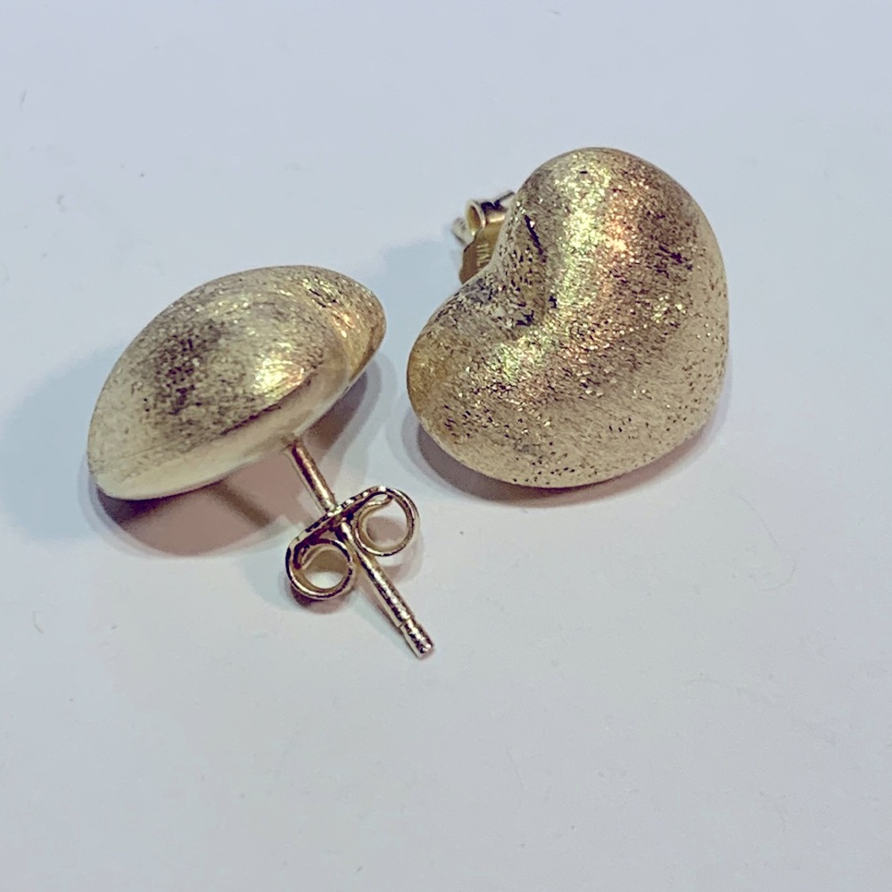 💝Dyadema Heart Stud Earrings Italian Silver 925